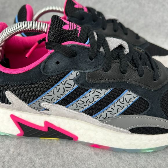 Adidas Tresc Running Boost Shoes Black Pink Mens Size 10 - Picture 2 of 12